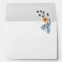 Watercolor Wildflower Boho Envelope