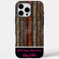 Shed snake skins in intricate patterns iPhone 16 pro max case