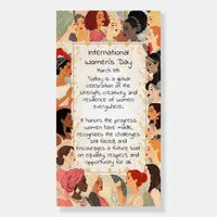 International Women's Day Poem Foam Board