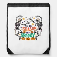 Tis The Season To Be Spooky Drawstring Bag