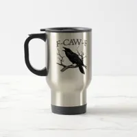 Gothic F-Caw-F Funny Crow Humor Essential Vintage  Travel Mug