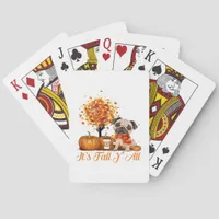 It’s Fall Y’all Halloween Thanksgiving Retro Class Poker Cards