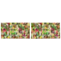 Paint Splatter Autumn Color Leaves Abstract Pillow Case