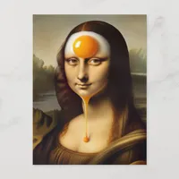 Mona With Egg on Her Face Postcard