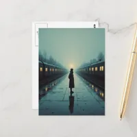 The Vintage Train Station Postcard