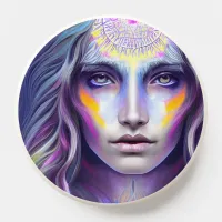 Harmonic Equilibrium 11 Digital AI Art Portrait PopSocket