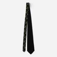 Fifty Years Fabulous at 50 Gold Typography Age 50 Neck Tie