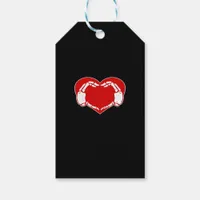 Heart Skeleton Hands Gothic Valentine Red Classic Gift Tags