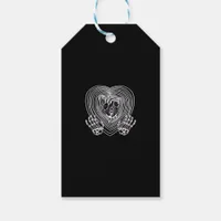 Crying Heart In White Skeleton Hands Hearts Modern Gift Tags
