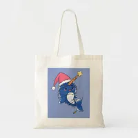 Christmas Narwhale Tote Bag