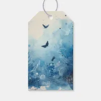 Blue Watercolor Ephemera Gift Tags