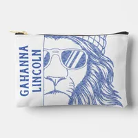 Inked Lion Mascot School Graduation Year  Accessory Pouch