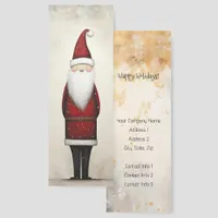 Whimsical Santa Claus Promotional Bookmarks