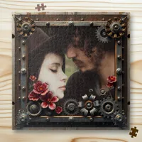 Personalized Romantic Gift  Photos Template Jigsaw Puzzle