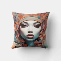 "Afrofuturism: Vibrant Dreams of Heritage" Throw Pillow