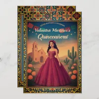 Vintage Quinceañera Mis Quince Años 15th Birthday Invitation