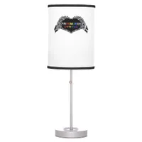 Month Skeleton Heart Hands LGBTQIA Creative Style Table Lamp