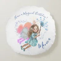 Magical Birthday Round Pillow