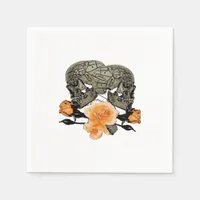 Funny Halloween Till Death Do Us Part Design Napkins
