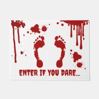 Horror Bloody Footprints Blood Spatter Halloween Doormat