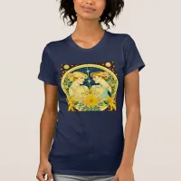 Horoscope Sign Gemini Twins Ethereal Art T-Shirt