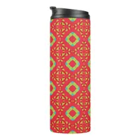 Christmas Holiday Charm Pattern 01 -  Thermal Tumbler