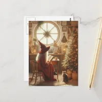 Witch Christmas  Postcard