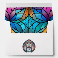Stained Glass Cathedral Window Christmas Holiday Envelope