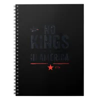 No Kings In America Since 1776 Retro Style Look Notebook