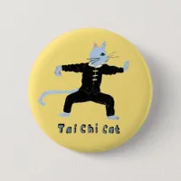 Tai chi cat marshal arts gift button