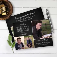 Christian Graduation Bible Verse Photo Collage Invitation