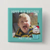 Personalized Happy Birthday Name and Age Button