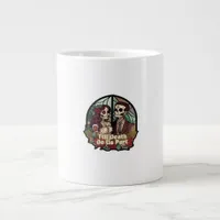 Valentines Till Death Do Us Part Classic Look Giant Coffee Mug