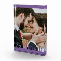 Typographic Soulmate Frame Design Photo Block