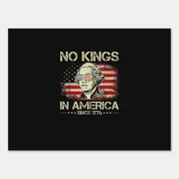 No Kings In America Since 1776 Vintage Flag Sign