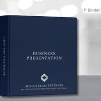 Professional Business Binder Custom Logo