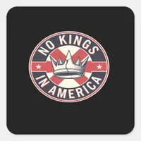 No Kings In America Creative Style Square Sticker