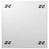 Napkin - Holly Leaves in Black and White