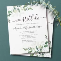 PAPER Eucalyptus Vow Renewal Invitation