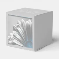 Light Blue Floral Highlights Wedding Favor Boxes