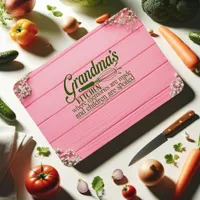 Grandmas Kitchen Good Food Served Daily in Love Cutting Board