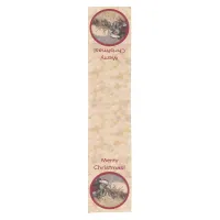 Kissing Santa and Moose Table Runner