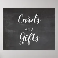 Chalkboard Wedding Cards and Gifts Sign