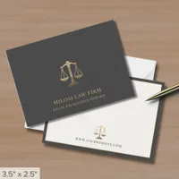 Attorney Lawyer Legal Scales of Justice Note Card