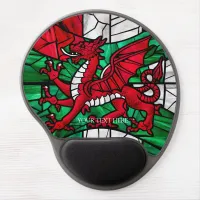 Welsh Flag with Red Dragon  Gel Mouse Pad