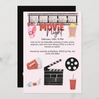 Valentine's Party Movie Night Invitation