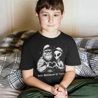 Big Foot and Alien Positive Affirmation Funny T-Shirt