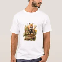Cottagecore Aesthetic With Book Cute Goblincore Cr T-Shirt
