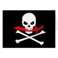 Jolly Roger (cutlass) Greeting Card