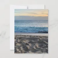 Blank Coastal Beach surf sun sand Postcard